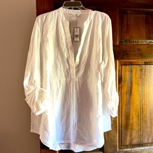 Crown and Ivy Linen Tunic XL